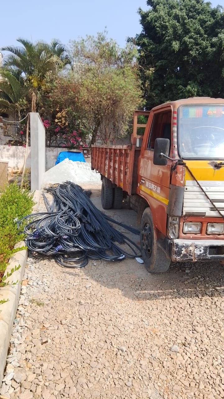 Reinforcement steel delivered for Redsoul Villa construction