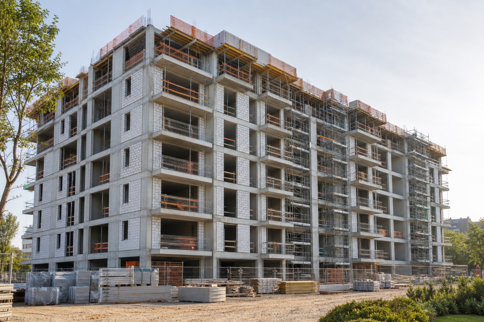 Residential apartment construction — illustrative image